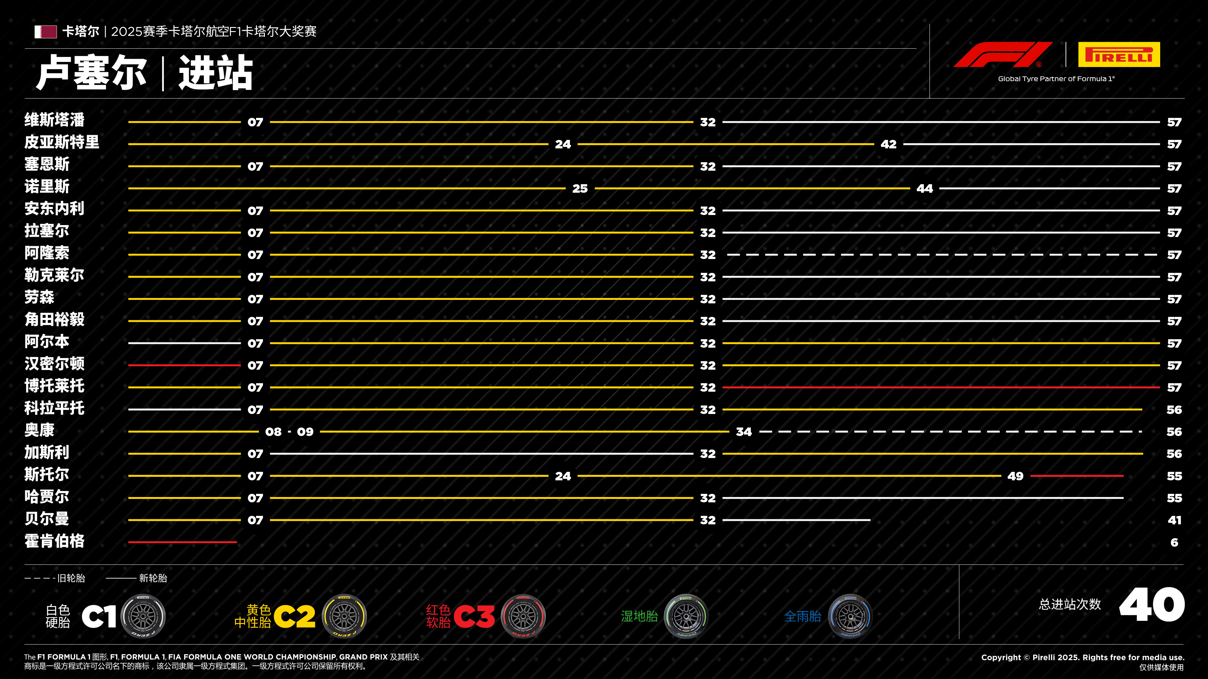 F1卡塔尔大奖赛——进站 F1卡塔尔大奖赛——进站
